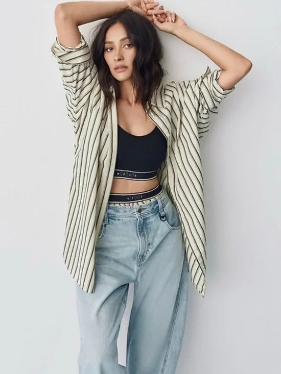 Gap × BÉIS Poplin Dolman Big Shirt - Picture 5 of 8